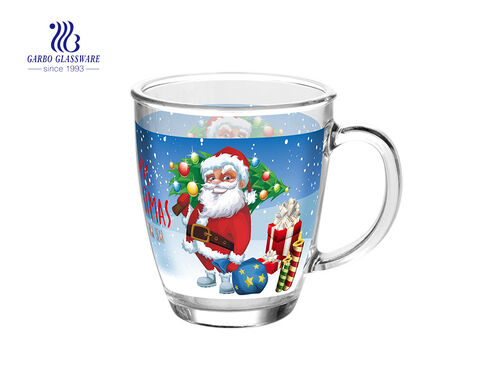13.7oz Classic Glass Tea Mug For Festival Design