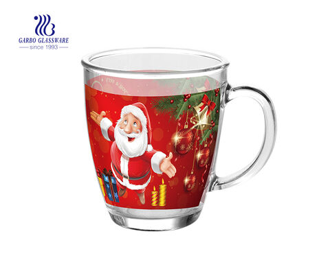 13.7oz Classic Glass Tea Mug For Festival Design