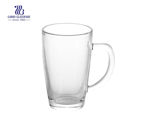 Tasse de thé en verre de forme de fantaisie de 330ml pour la promotion de Noël