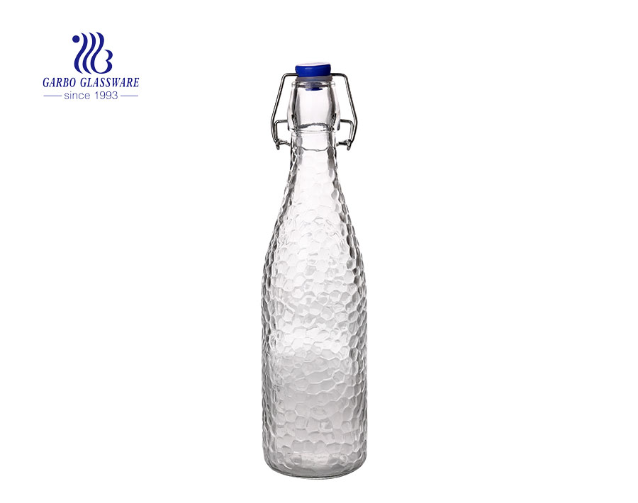 Clear Glass Water Bottle With Stopper 