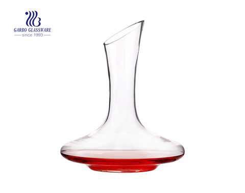 Decanter per vino in vetro da 1.5 litri prodotto in Cina, esportazione diretta in fabbrica