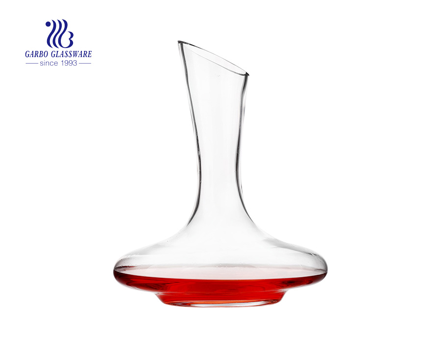 1.5L glass wine decanter made in China factory direct exporting