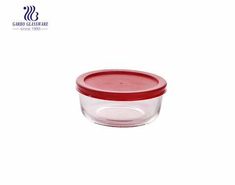 240ml Round heat resistance pyrex round glass food container