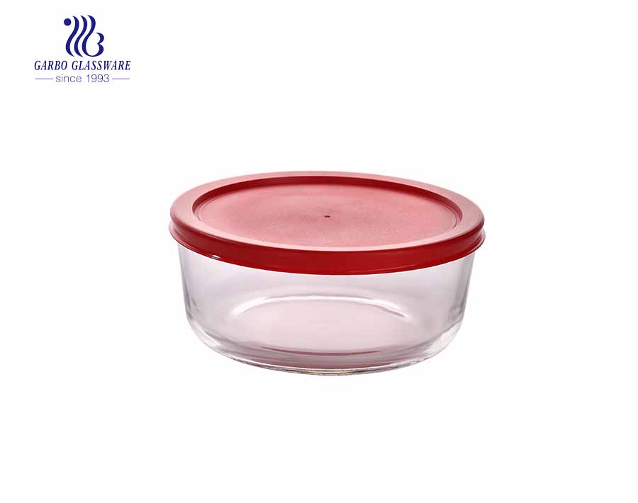 240ml Round heat resistance pyrex round glass food container