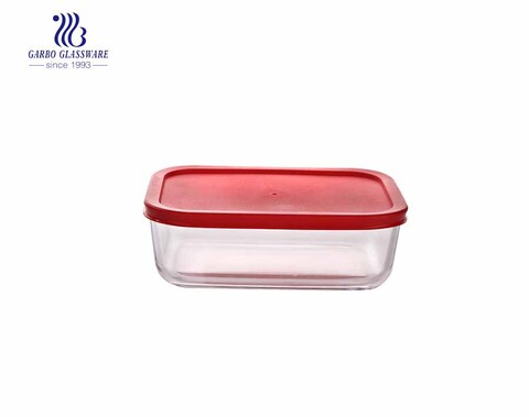 1Liter glass food container rectangle pyrex glass lunch box