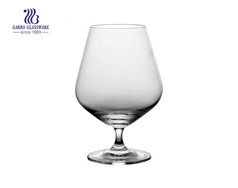 الزجاج البلوري القصير ينبع كأس النبيذ بطن كبير للمنزل