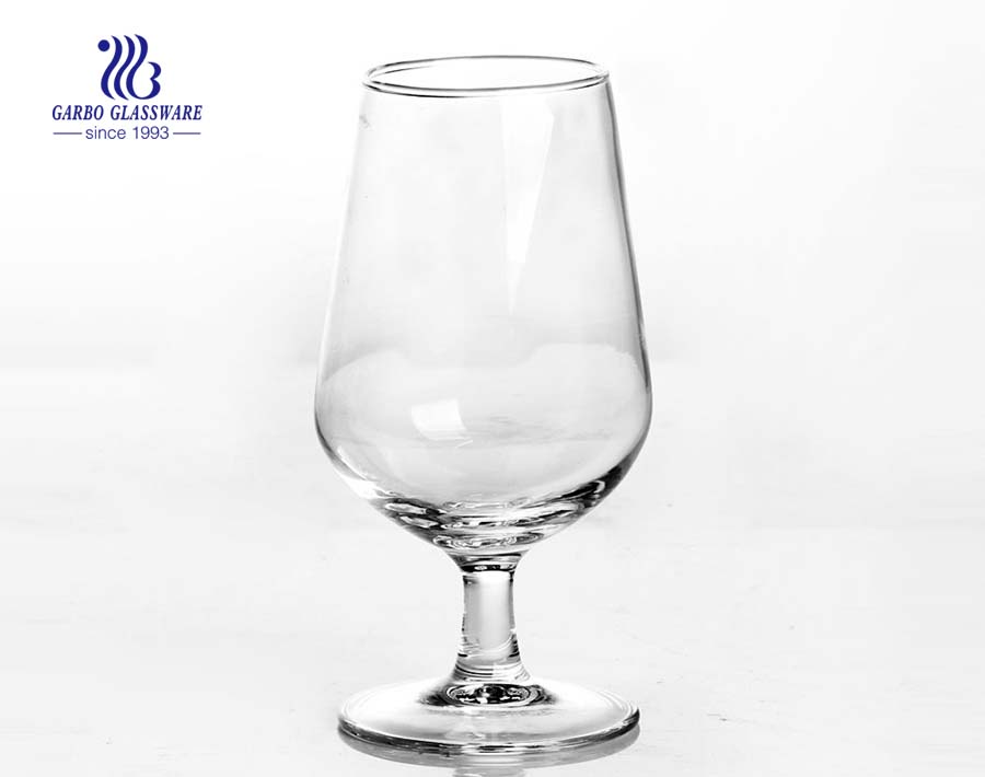 Crystal glass short stemmed big belly wine glass for home