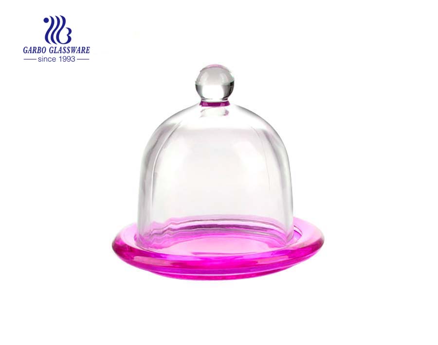 Caja de regalo de cristal transparente Tarro de azúcar de vidrio Caja de dulces de vidrio con tapas
