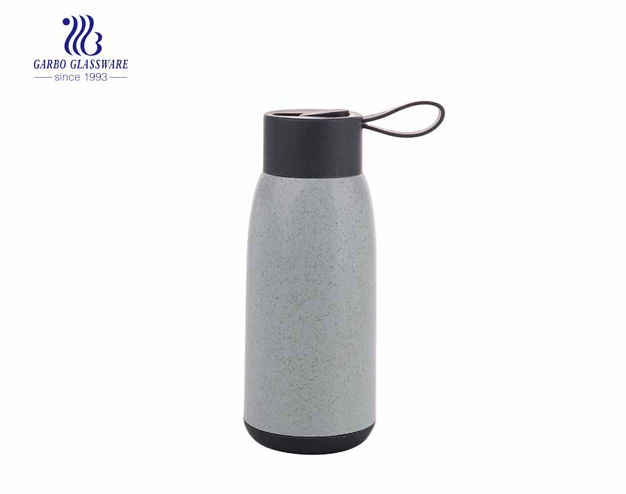 Chai nước thủy tinh tái chế môi trường 260ml có nắp đậy trục vít lúa mì