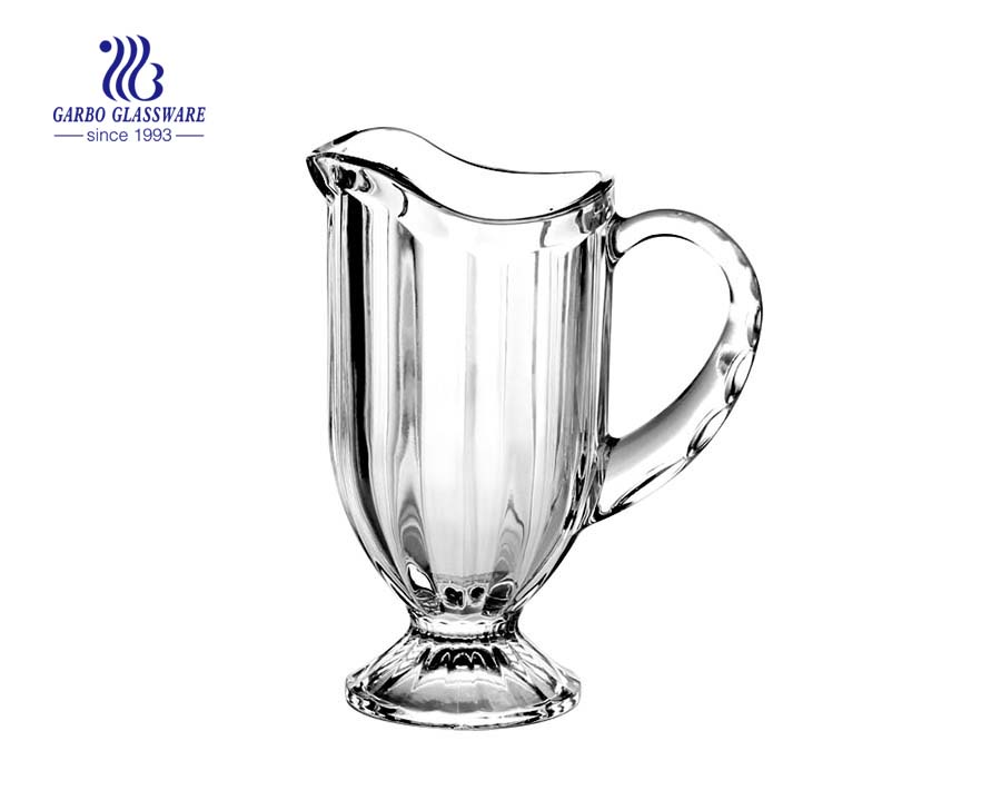 1.2L engraved glass pitcher glass jug glass carafe