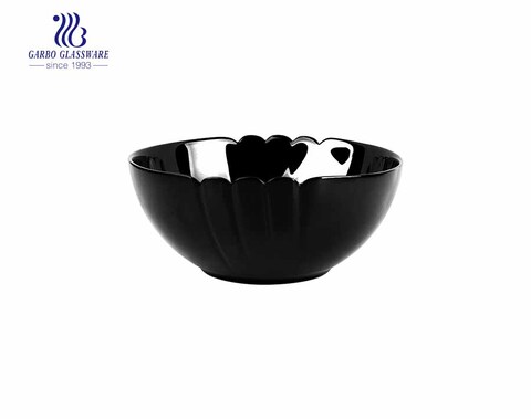 Tempered 1000ml Black  Opal Glass Bowl  On Promotion 