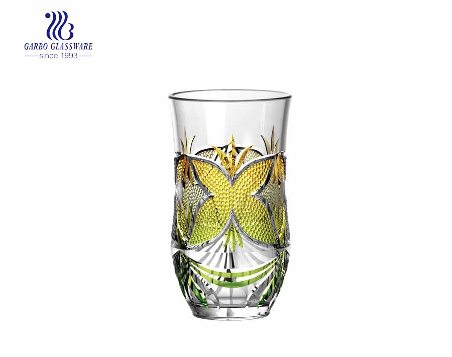 8oz customized butterfly spray blue purple colored highball juice tumblers