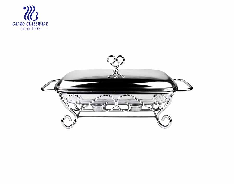 2.2 Dụng cụ nướng thủy tinh cỡ nhỏ Đĩa nướng thủy tinh pyrex bằng thép không gỉ