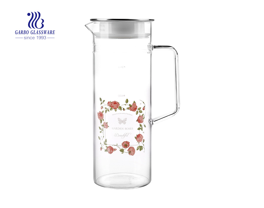 New design heat resistant 5 pcs pitcher and glass set