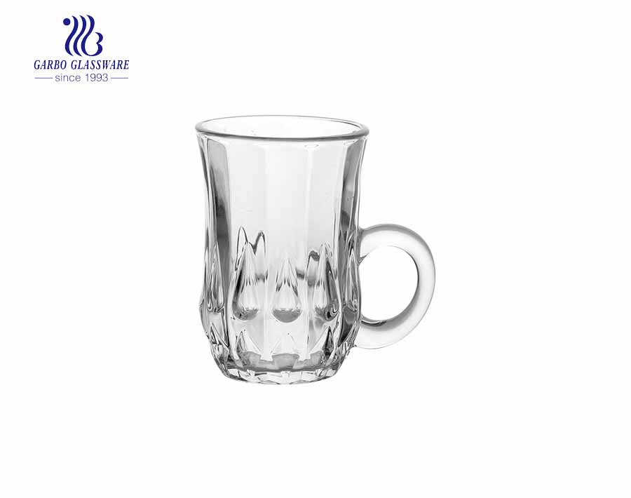 Ion Plated Glass Coffee Mug With Customized Design