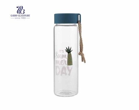 Glass Water Bottle Cold Hot Water Tea Gift Glass Bottle