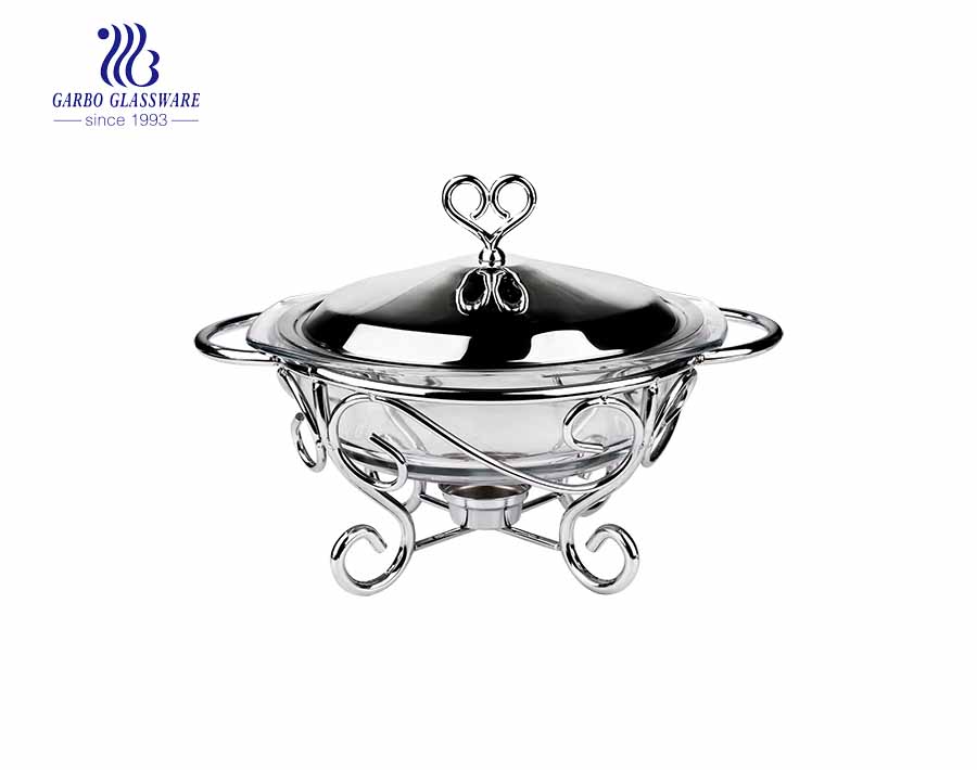 1.6Liter Borosilicate oval shape pyrex glass baking pan