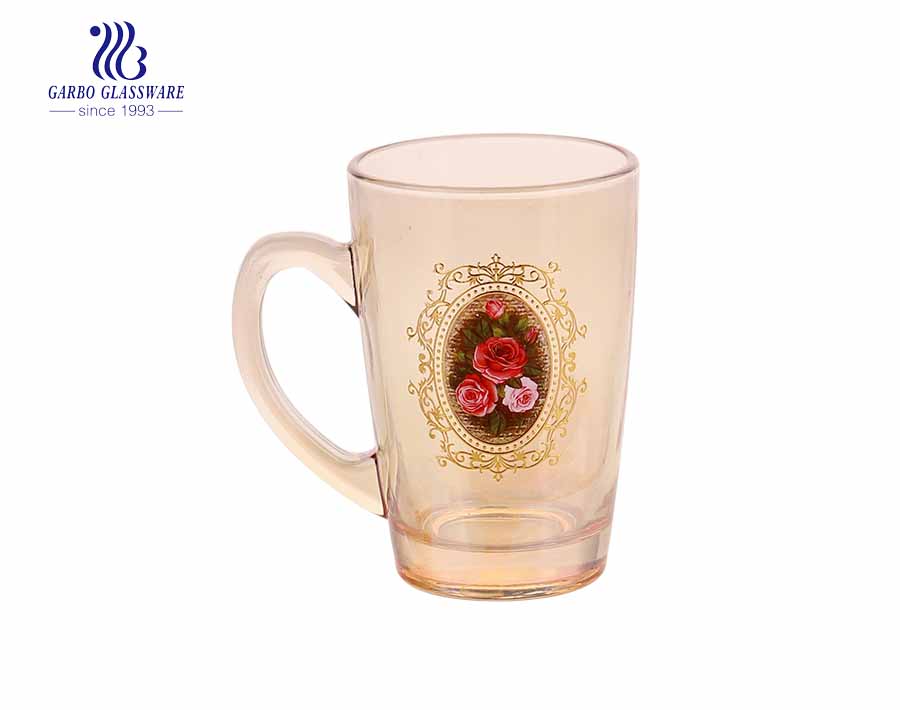 big capacity glass mug with handle glass for beer drinking 