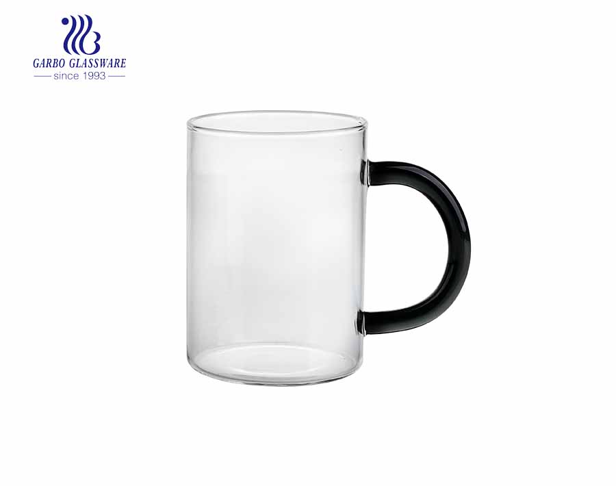 caneca de vidro de grande capacidade com alça de vidro para beber cerveja