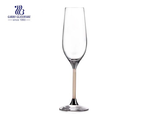 Lot de 2 dans une boîte cadeau 236 ml Verre à champagne en cristal parfait pour les soirées et les dîners