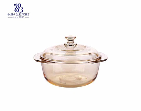 930ML Hầm thủy tinh pyrex mạ eledtroplating để sử dụng mircowave