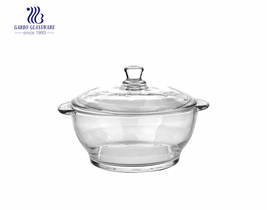 930ML Hầm thủy tinh pyrex mạ eledtroplating để sử dụng mircowave