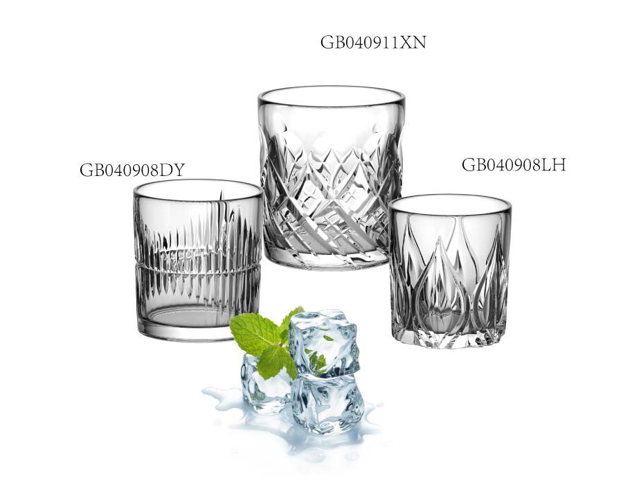 310ml vintage drinking glasses high quality engraved whisky glass