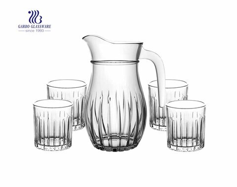Garbo neues Design klares Trinkglas Set Krug mit Tasse Set