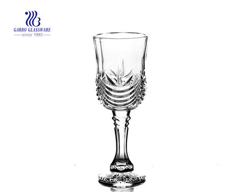 Sunflower design vintage wine glassware wedding drinking glasses