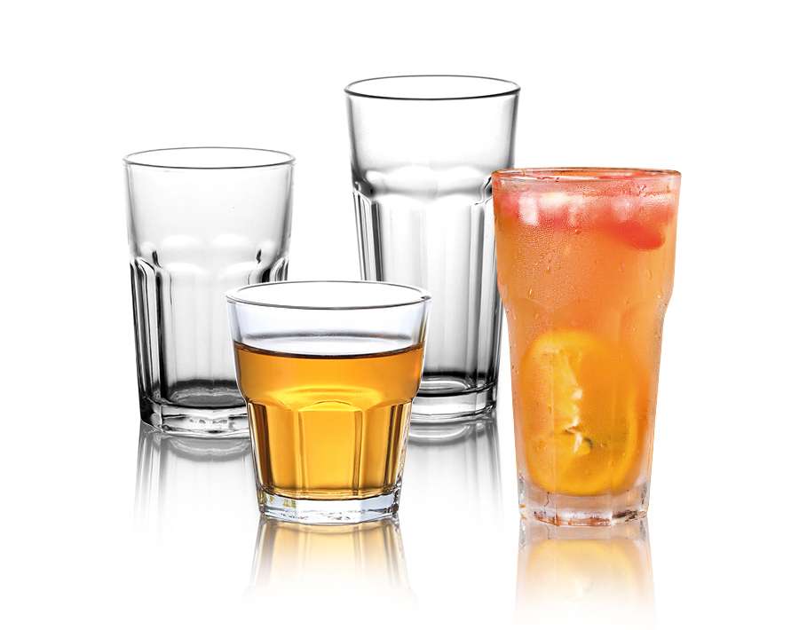 Old fashioned glass cup water juice rocks glass tumblers set