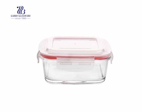 320cc Square home using tempered glass lunch box