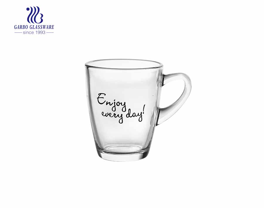 double layer glass tea mug with available custom logo printing