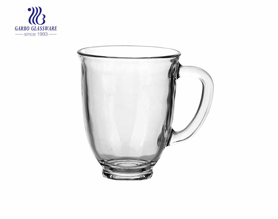 clear glass beer mug available cuatom printing design beer cup with handle