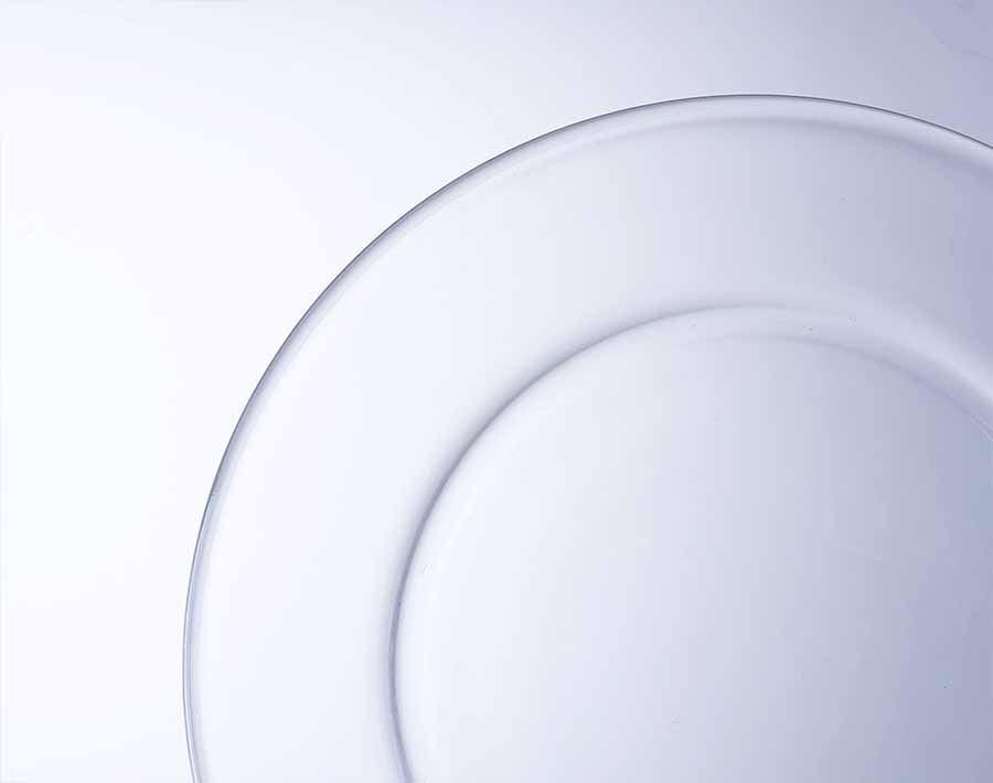 Simple Style 1650ml Food grade crystal glass Glass  Fruit Bowl Set   