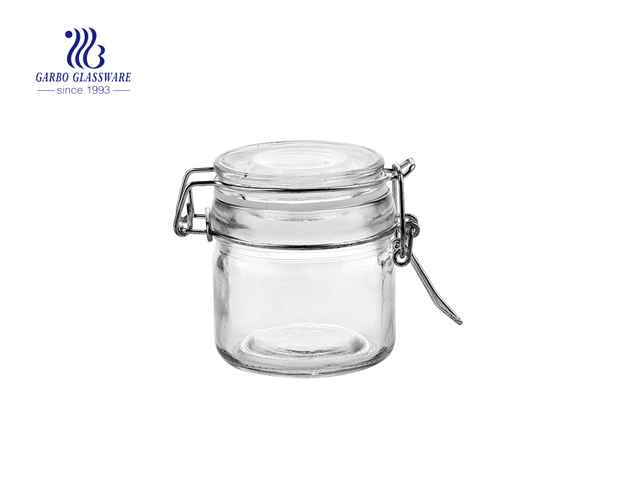 hot sale plating glass storage jars with high quality 