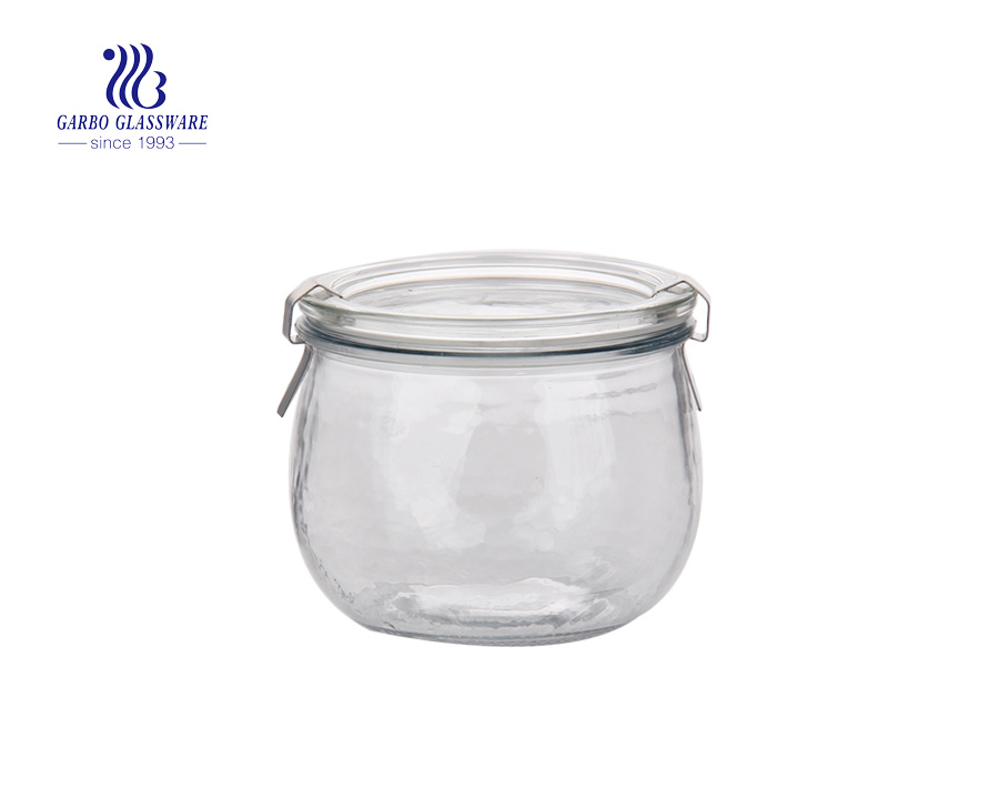 hot sale plating glass storage jars with high quality 