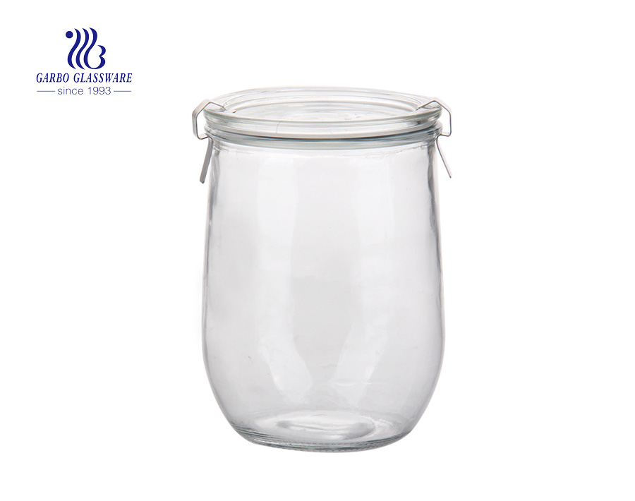 hot sale plating glass storage jars with high quality 