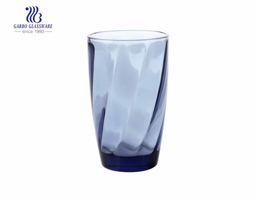 200ml blue color whisky rock glass cups for bar