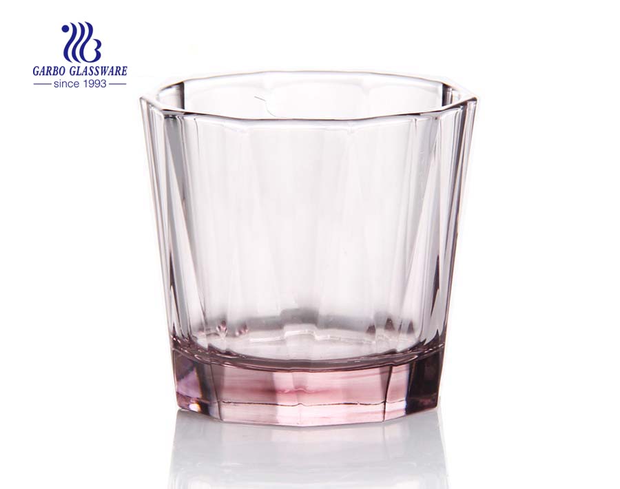 In stock custom logo allowed tinted color whisky glass
