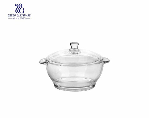 930ml Tempered Glass Casserole Dish With Glass Lid For Home And Restaurant