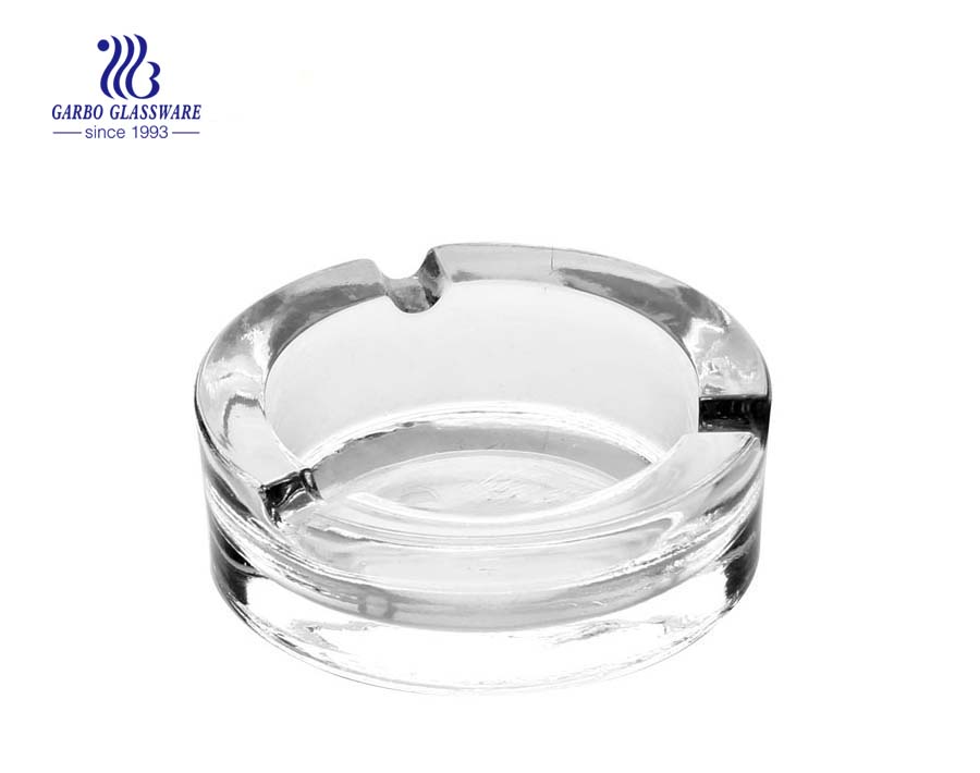 Elegant Golden Ashtray Amber Color Ashtray With Ion Plating Design