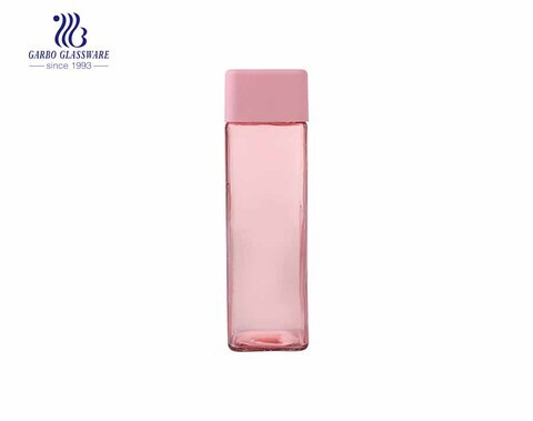 Beliebte Heimgebrauch rosa 420ml Wassersaftglas Trinkflasche