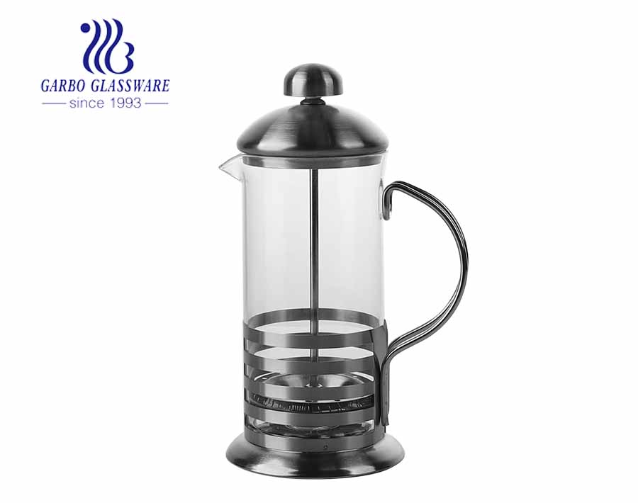 Máy pha cà phê bằng thủy tinh Borosilicate cao Bình ép kiểu Pháp