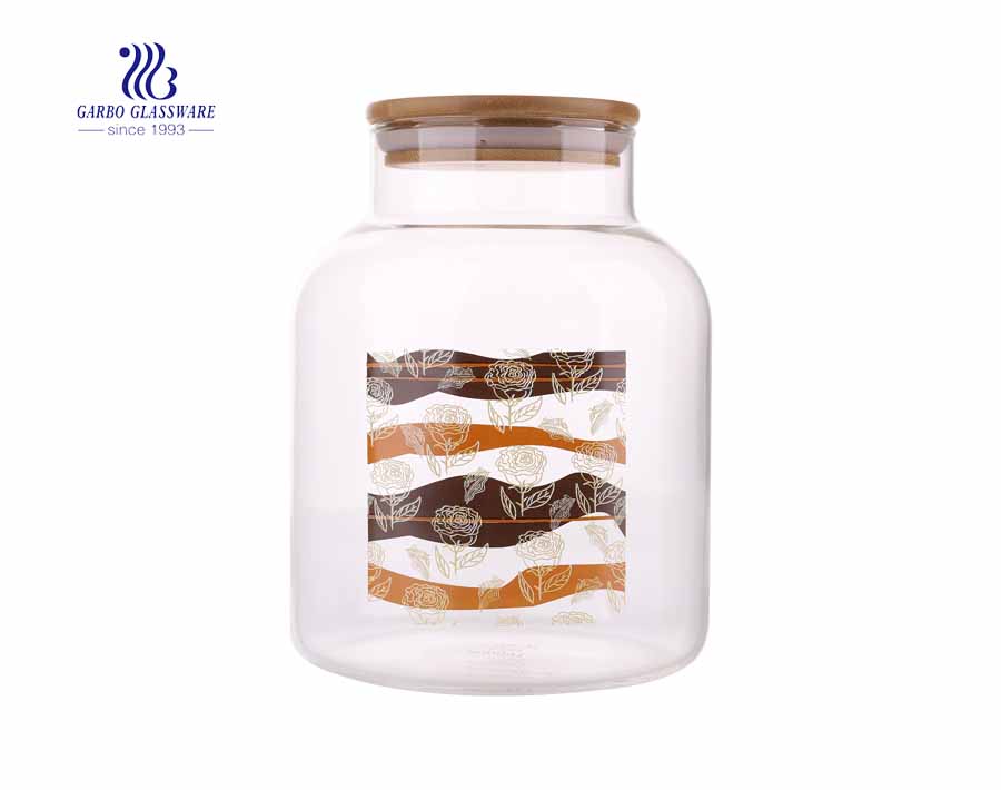 1100ml glass storage jars Heat-resistant glass storage jars 