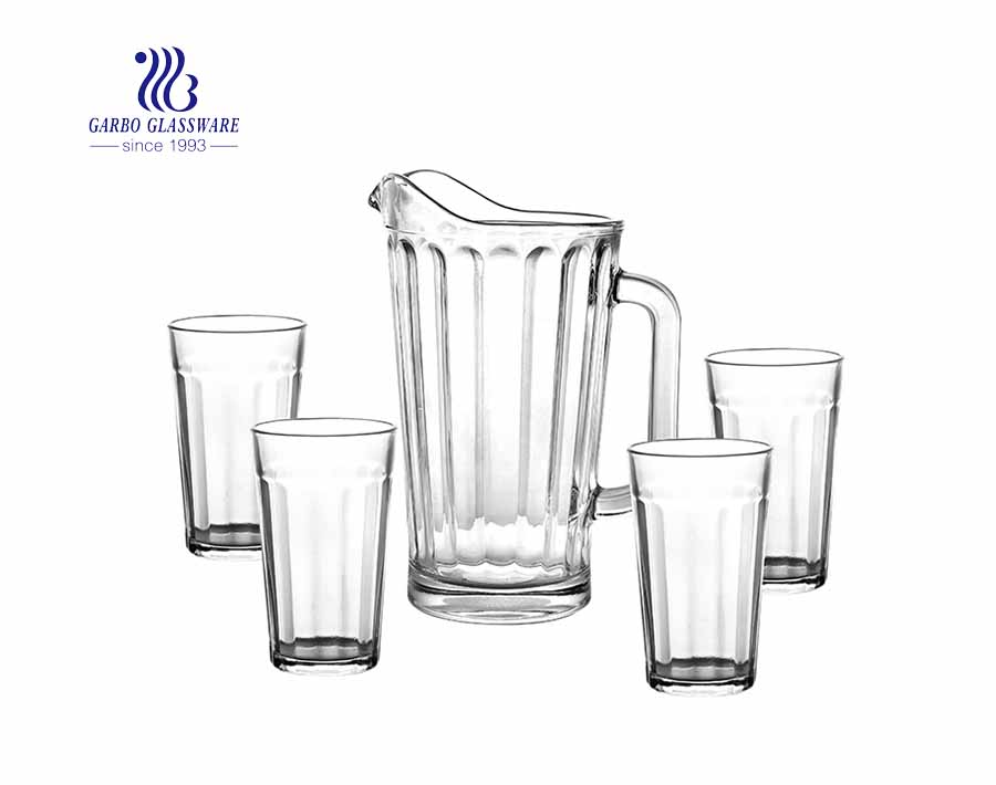 Klarglas-Saftkrug-Set Glas-Wasserkrug-Set im europäischen Stil