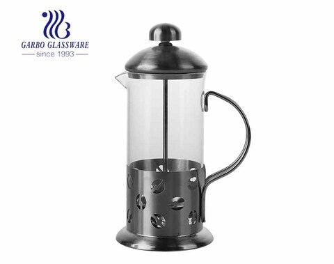High borosilicate French filter press pot coffee making tool