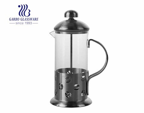 Prensa de filtro francesa com borosilicato alto, ferramenta para fazer café