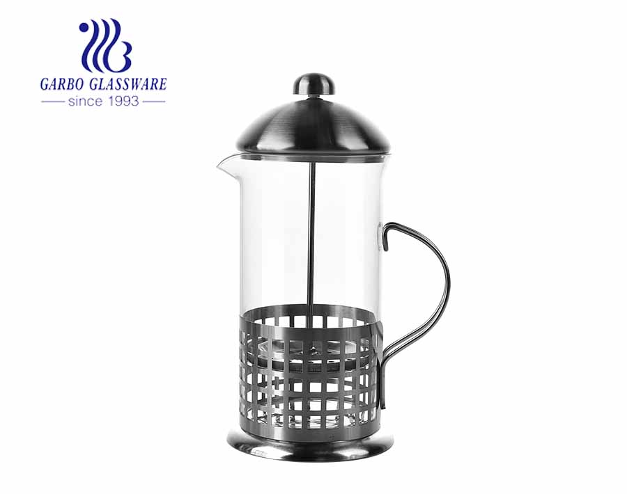 Prensa de filtro francesa com borosilicato alto, ferramenta para fazer café