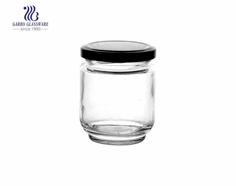 Pot de stockage rond en verre 750ml en gros pour un usage domestique