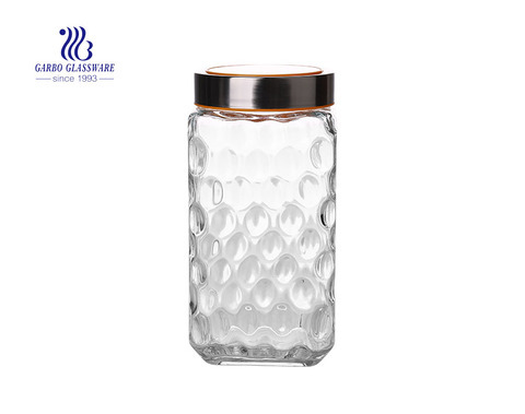 2000ml big high quality storage jars with good price new design glass candy jars